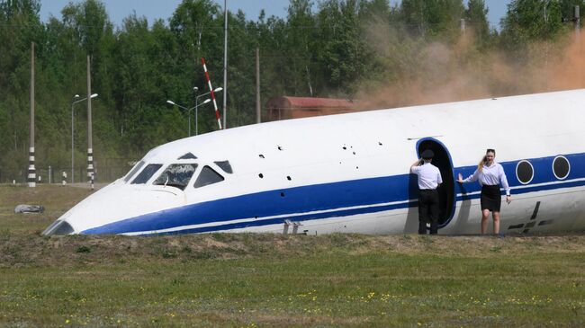 Показательные учения на полигоне Ногинского спасательного центра