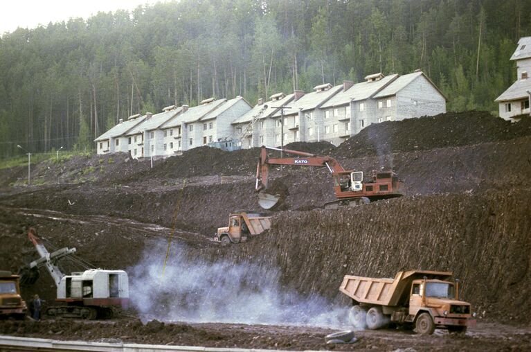 Западный участок БАМа. Строится поселок Звездный 