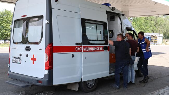 Автомобиль скорой помощи в Донецке