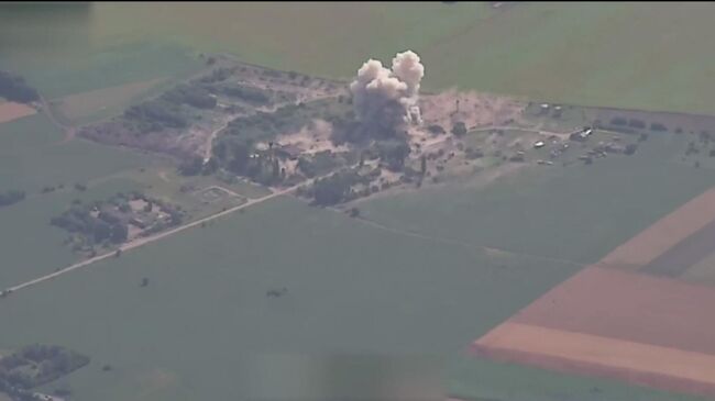 Уничтожение позиций украинского ЗРК С-300 в Полтавской области