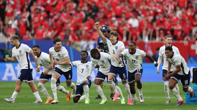 Эпизод матча Евро-2024 Англия - Швейцария, 6 июля 2024 года
