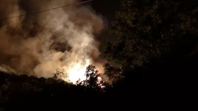Пожар на газораспределительной станции около Алушты