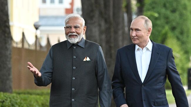 Путин охарактеризовал отношения России и Индии