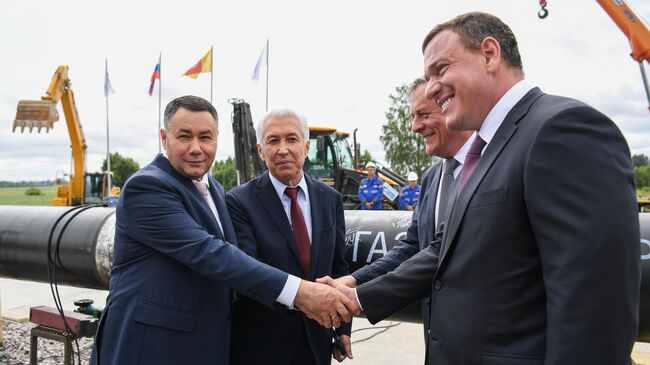Строительство нового газопровода началось в Тверской области