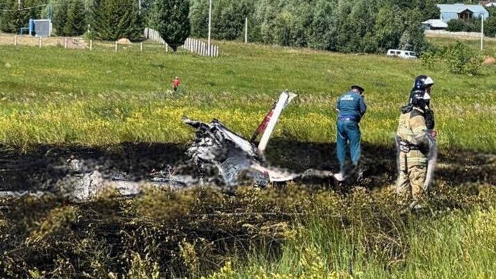 Место крушения легкомоторного самолета Cessna-172 в Камско-Устьинском районе Татарстана - РИА Новости, 1920, 10.07.2024