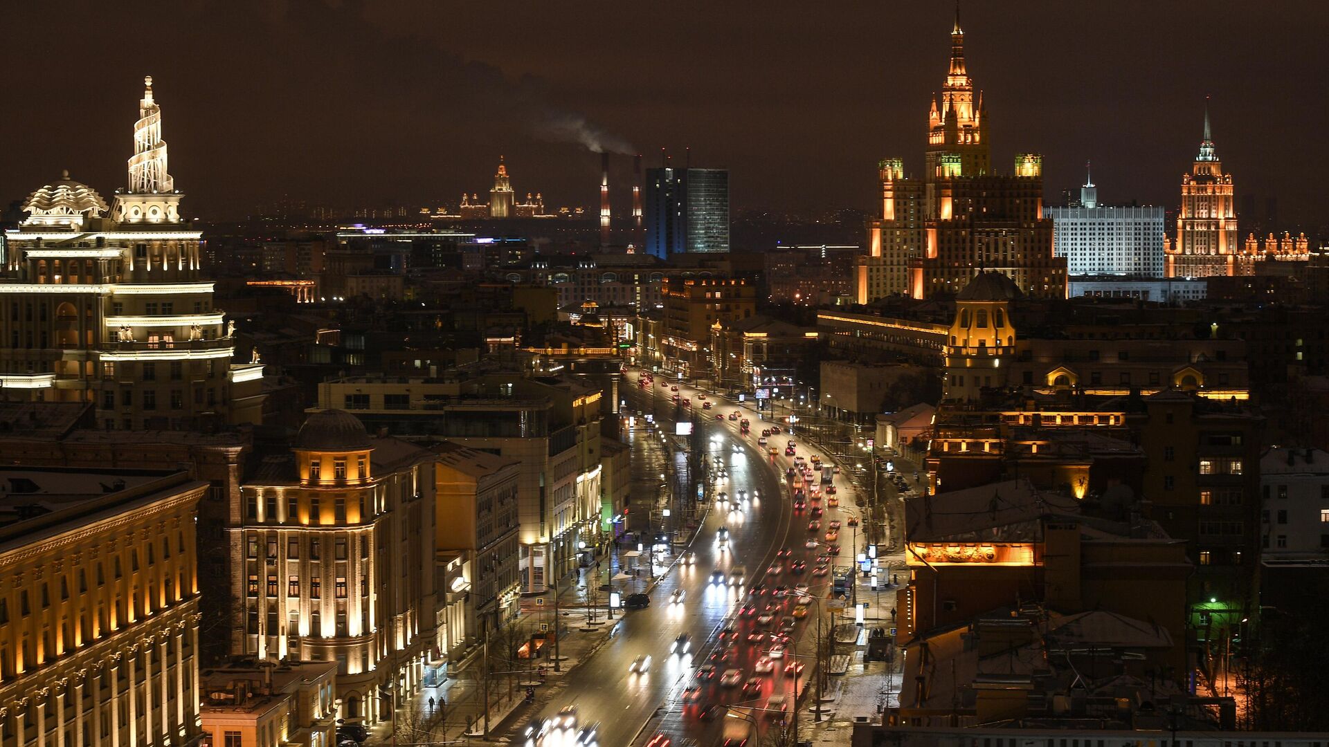 Вид на Садовое кольцо в Москве - РИА Новости, 1920, 04.10.2025