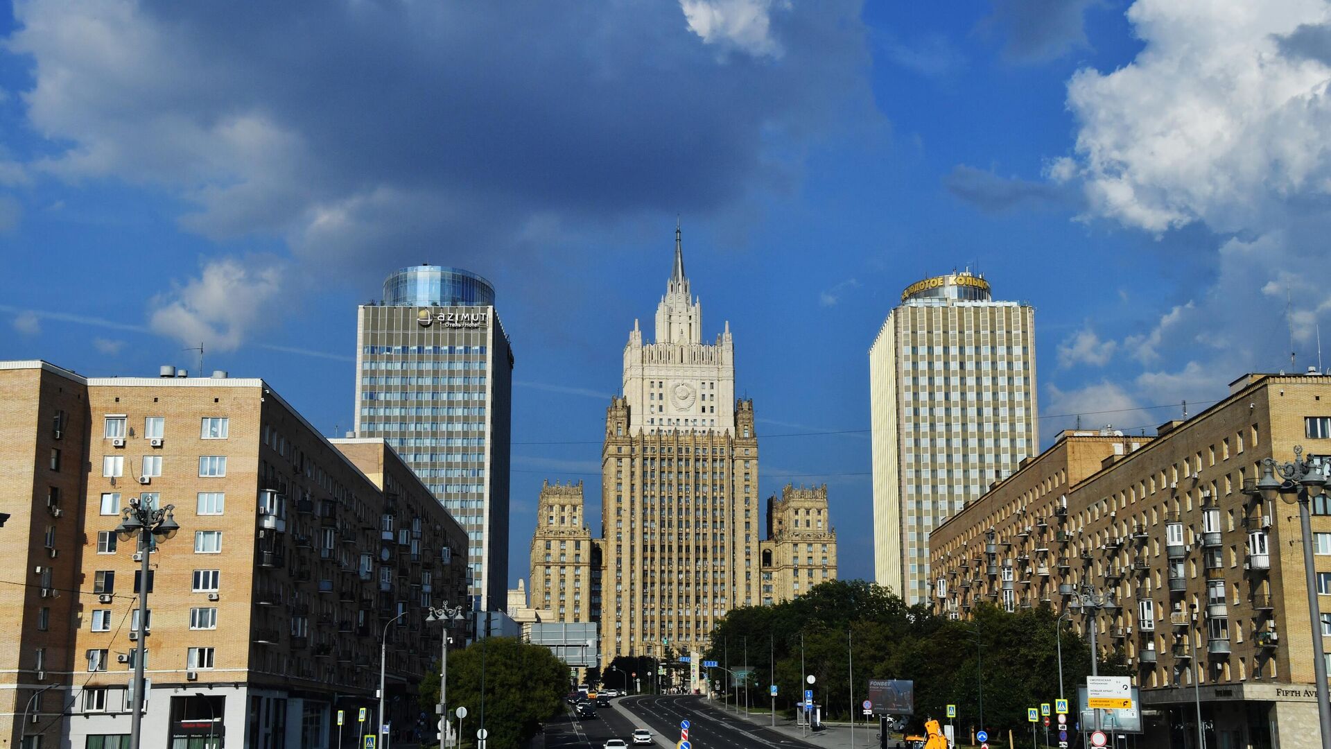 Здание Министерства иностранных дел РФ в Москве - РИА Новости, 1920, 09.08.2024