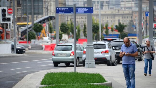 Городские указатели на улицах Москвы