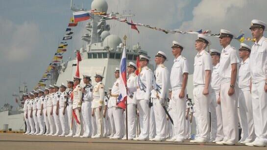 Торжественная церемония открытия российско-китайского военно-морского учения Морское взаимодействие - 2024 - РИА Новости, 1920, 18.07.2024