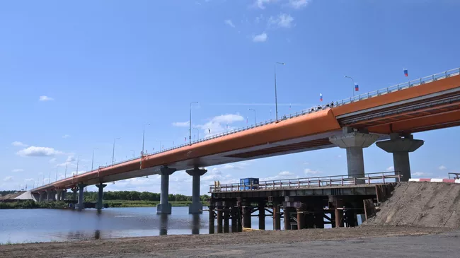 Мост северного обхода Твери на 155-м километре трассы М-11 Нева