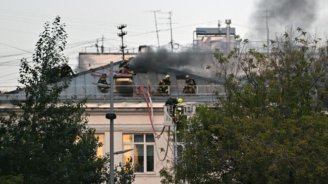 Пожар в Центре цифровизации образования в Москве