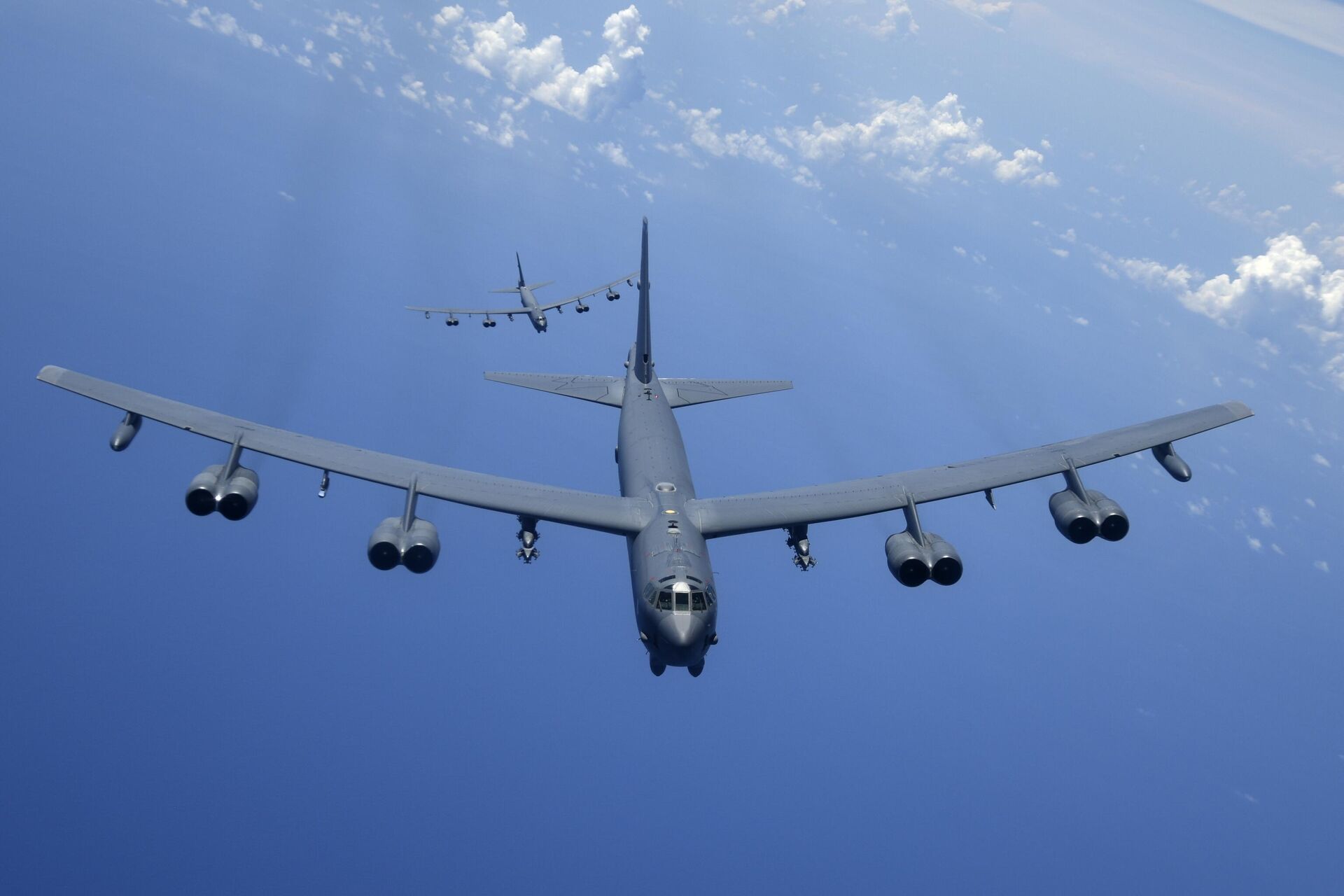Два стратегических бомбардировщика B-52H Stratofortress ВВС США  - РИА Новости, 1920, 30.05.2025