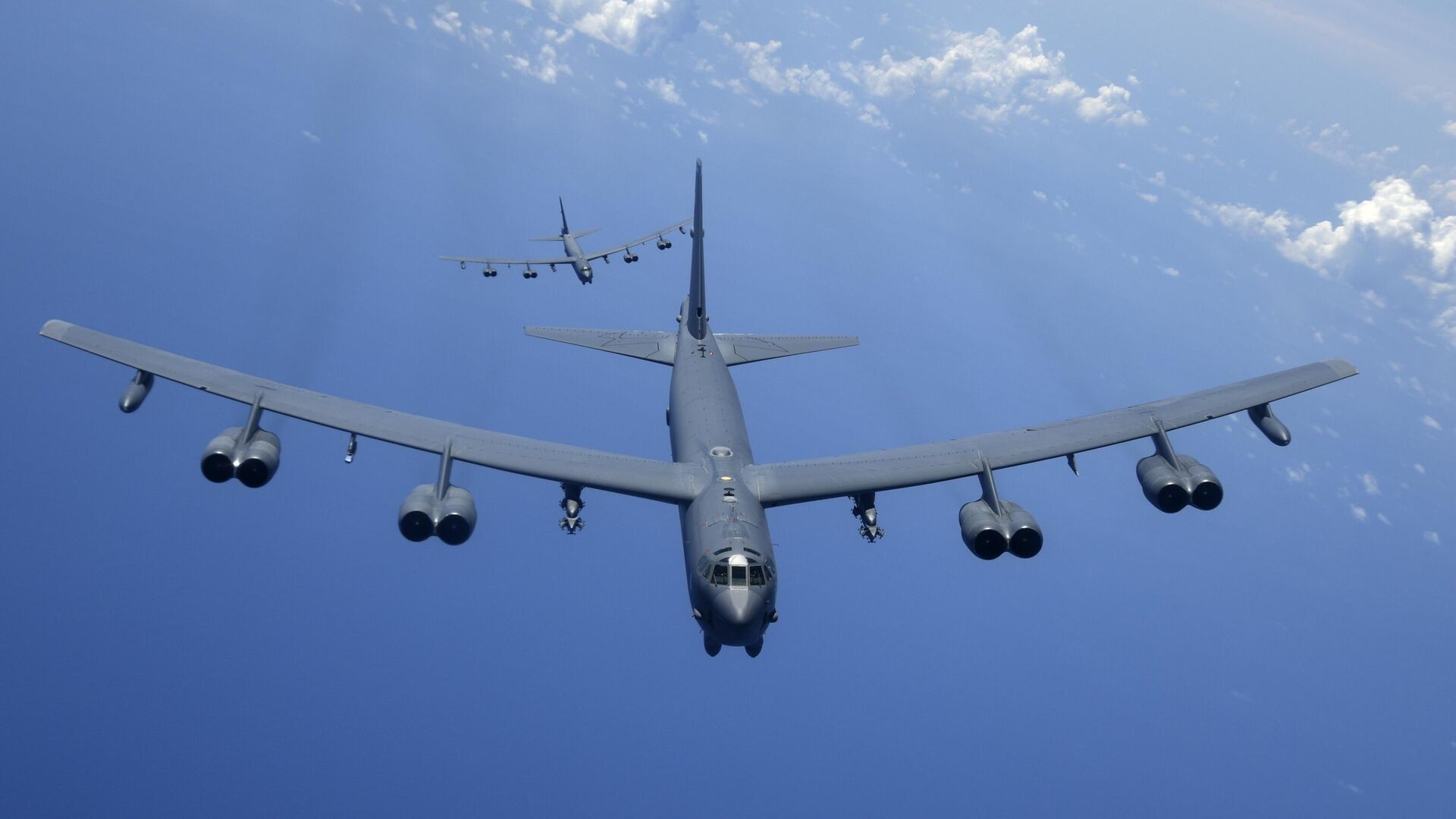 Два стратегических бомбардировщика B-52H Stratofortress ВВС США  - РИА Новости, 1920, 25.10.2024