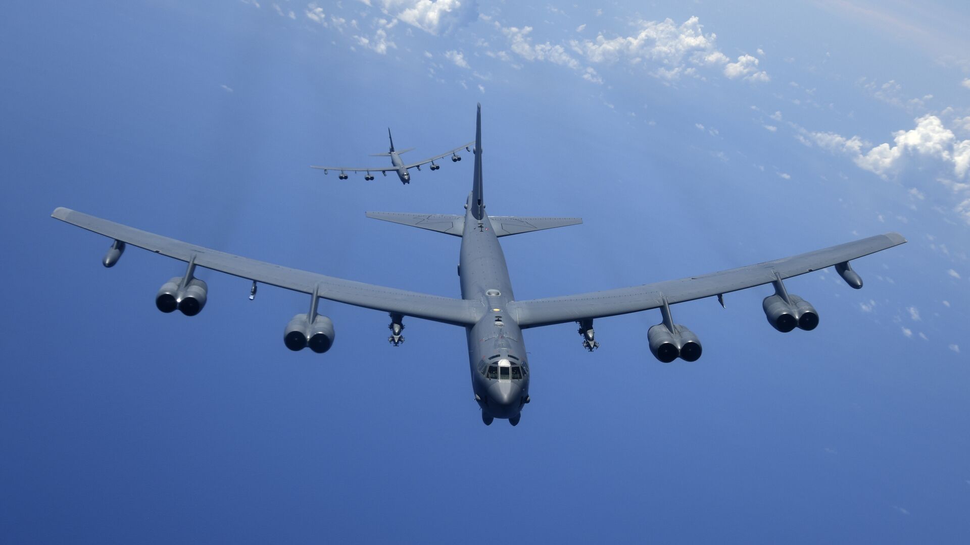 Два стратегических бомбардировщика B-52H Stratofortress ВВС США - РИА Новости, 1920, 29.07.2024