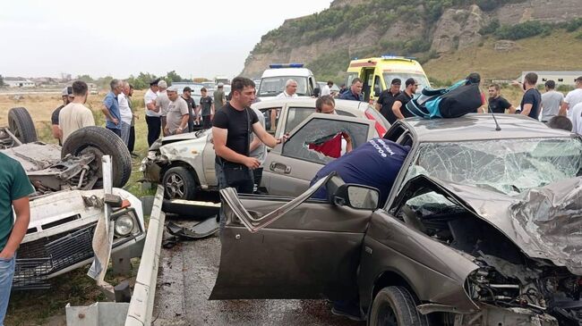 На месте ДТП в Кабардино-Балкарской Республике