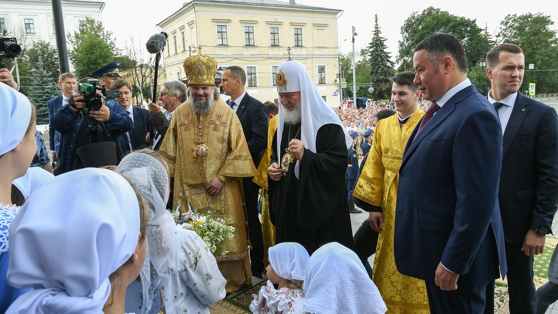 Патриарх Кирилл освятил Спасо-Преображенский кафедральный собор в Твери - РИА Новости, 1920, 21.07.2024