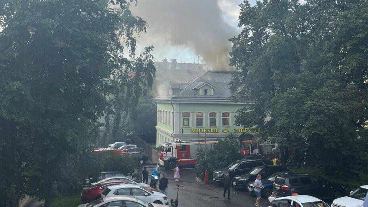 Пожар в Большом Сухаревском переулке в Москве - РИА Новости, 1920, 22.07.2024