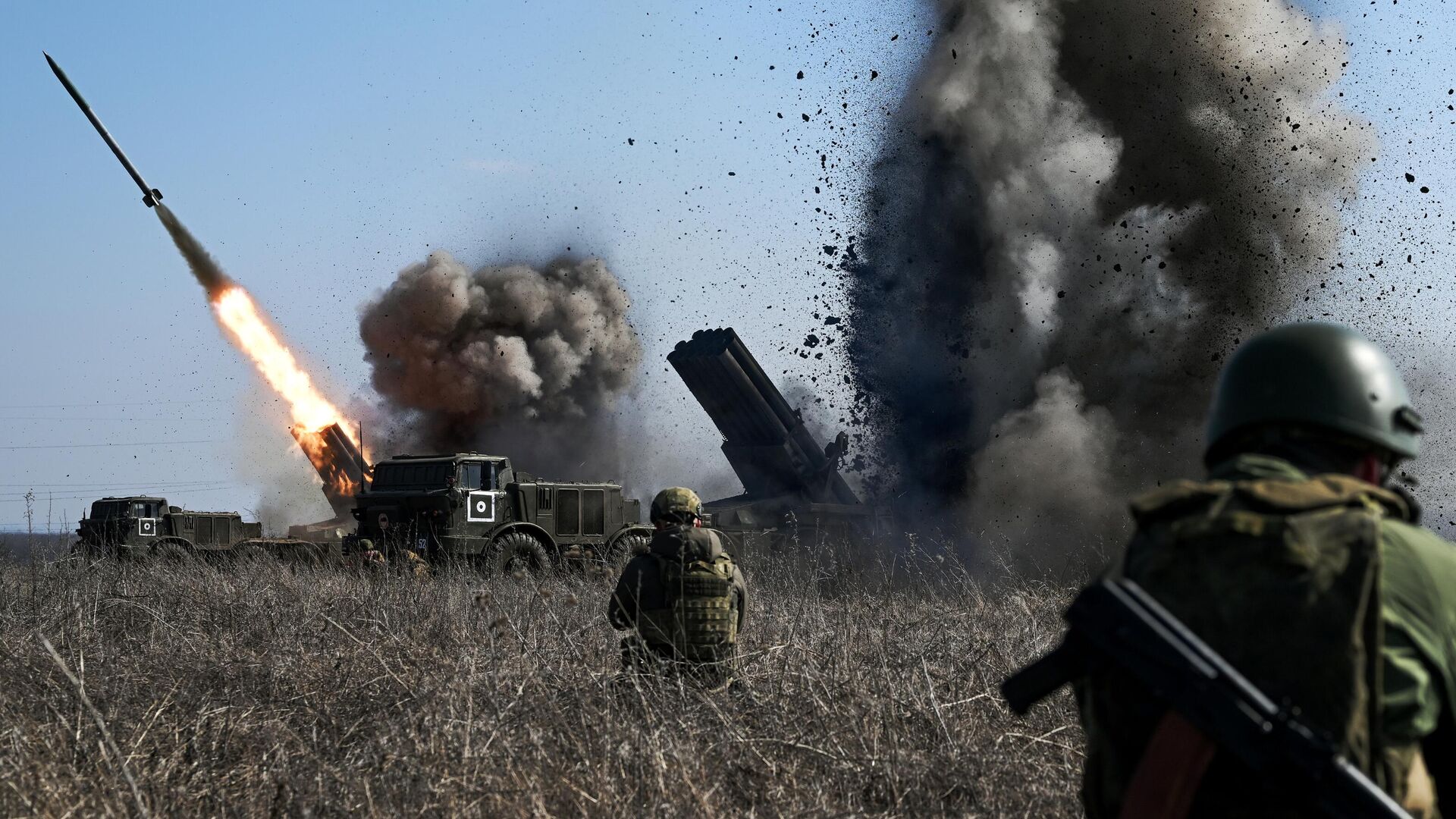 Боевая работа артиллерийского дивизиона в зоне спецоперации - РИА Новости, 1920, 22.08.2024