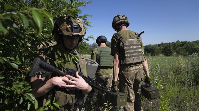 Украинские военные в Харьковской области