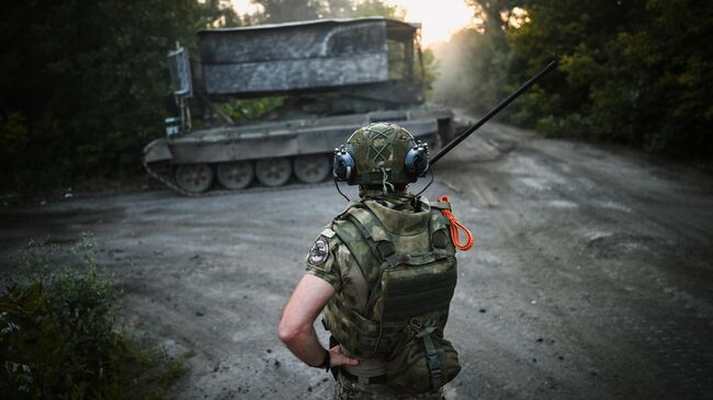 Военнослужащий ВС РФ в зоне проведения СВО