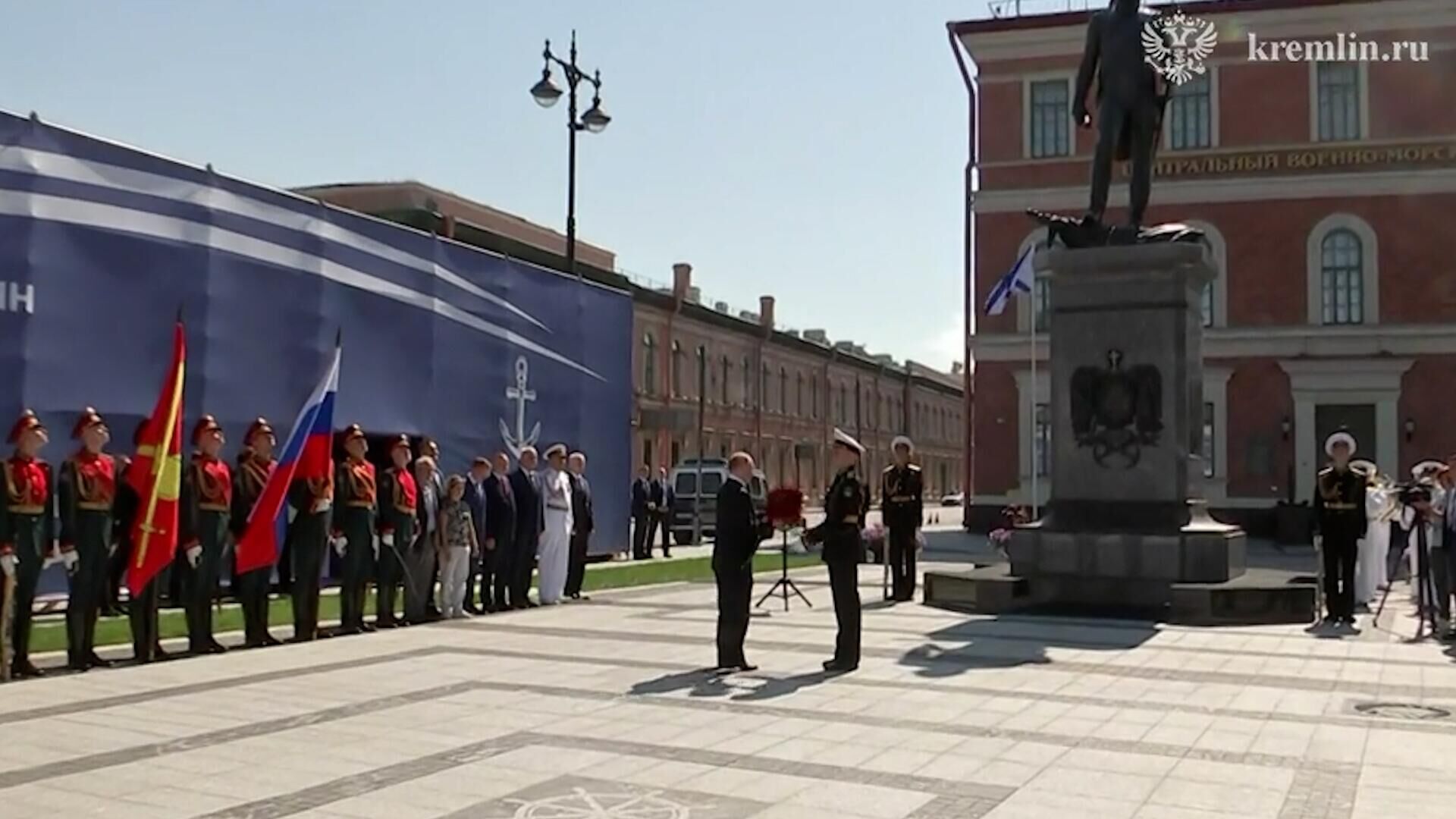 Путин на открытии памятника адмиралу Федору Ушакову в Санкт-Петербурге - РИА Новости, 1920, 28.07.2024