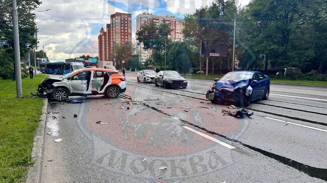 ДТП на Волгоградском проспекте в Москве