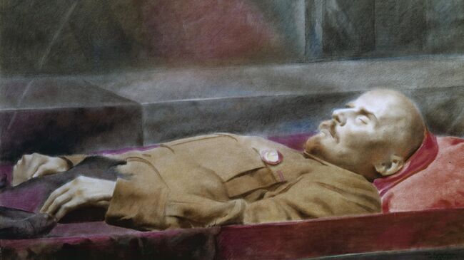 Репродукция картины Ленин в Мавзолее художника Евгения Александровича Кацмана. Пастель, бумага. 1931 год. Оригинал находится в Музее В.И.Ленина. Репродукция картины Ленин в Мавзолее художника Евгения Александровича Кацмана. Пастель, бумага. 1931 год. Оригинал находится в Музее В.И.Ленина.