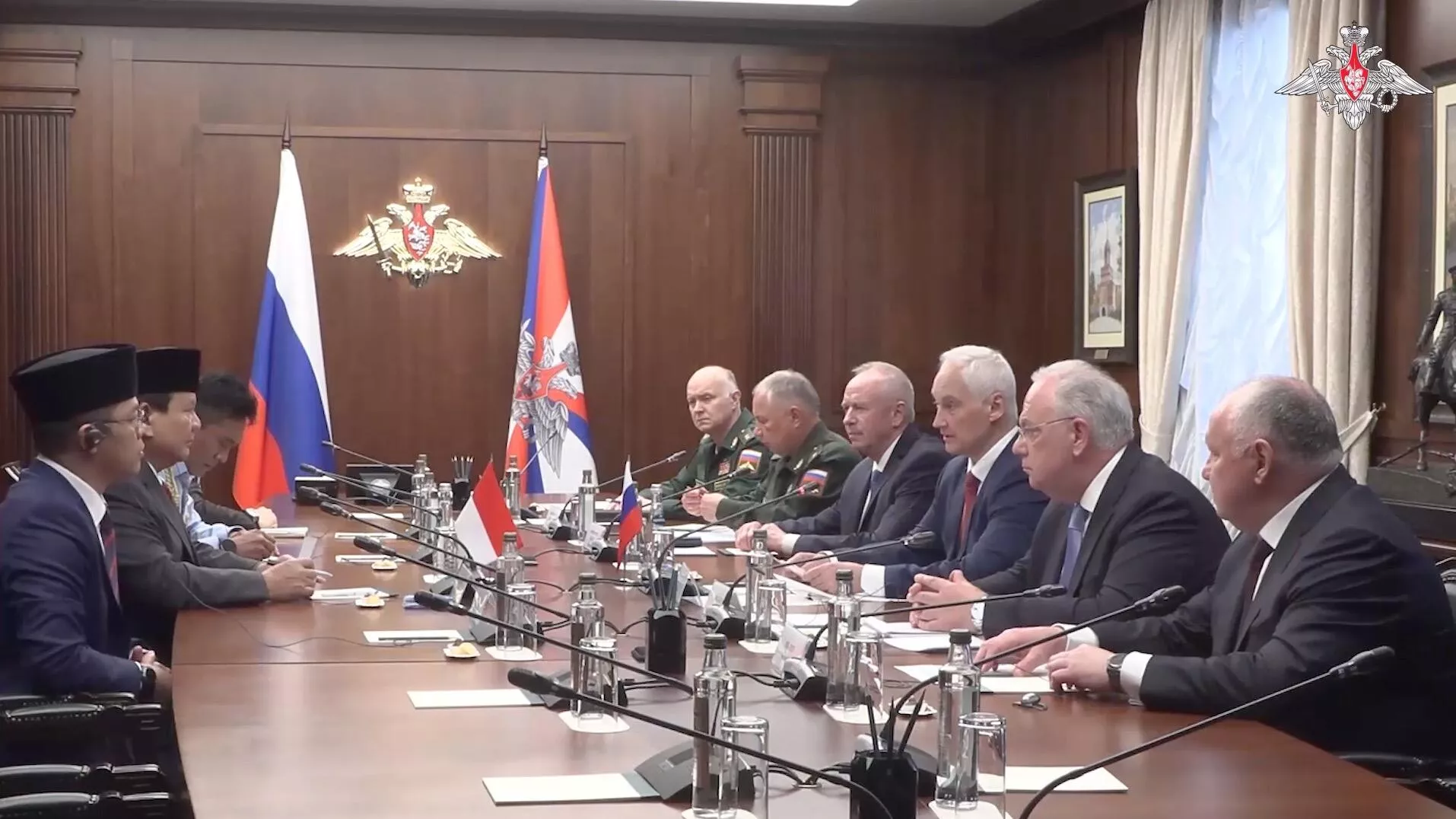 Переговоры Министра обороны Российской Федерации Андрея Белоусова и министра обороны Индонезии Прабово Субианто Переговоры Министра обороны Российской Федерации Андрея Белоусова и министра обороны Индонезии Прабово Субианто - РИА Новости, 1920, 31.07.2024