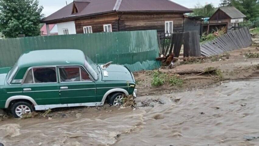 Паводок в поселке Орловский Агинского Бурятского округе  Забайкальского края - РИА Новости, 1920, 03.08.2024