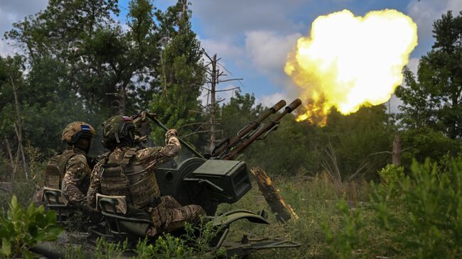 Военнослужащие подразделения противовоздушной обороны 