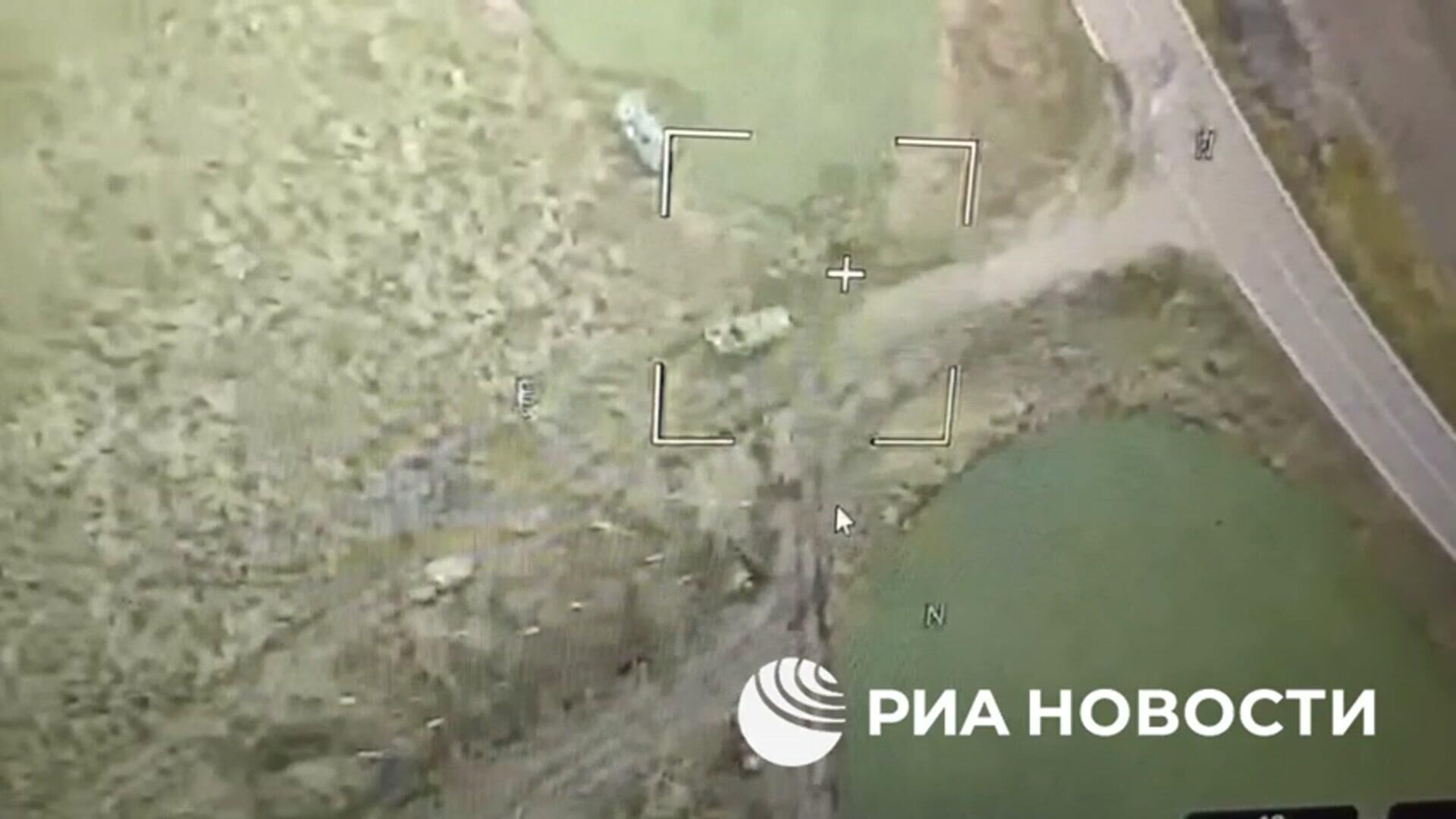 Кадры уничтожения украинской боевой машины Казак в Курской области - РИА Новости, 1920, 08.08.2024