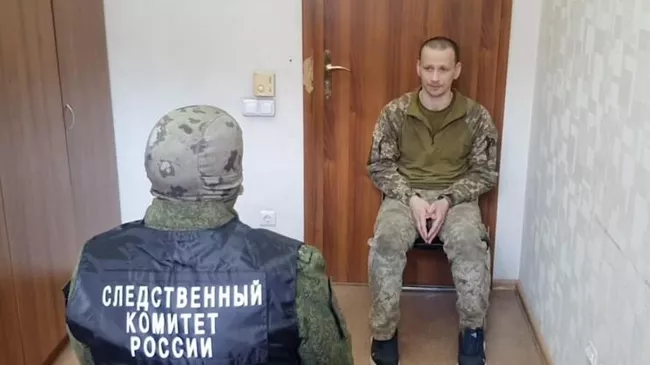 Украинский морпех Леонид Шкильнюк, осужденный на 21 год колонии строгого режима за расстрел машины с мирным жителем в 2022 году в Мариуполе