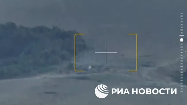 Кадры уничтожения полевого боекомплекта ВСУ в приграничном районе Курской области