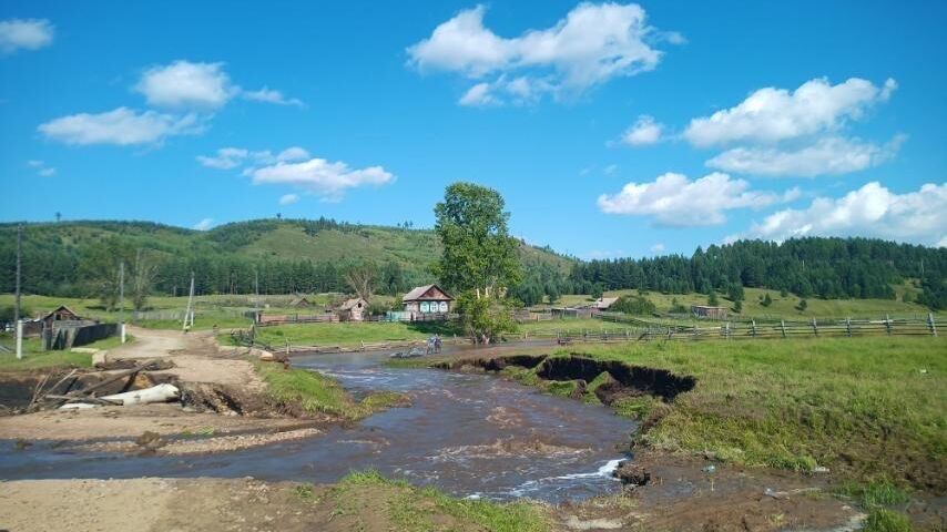 Последствия обильных дождей в Бурятии - РИА Новости, 1920, 09.08.2024