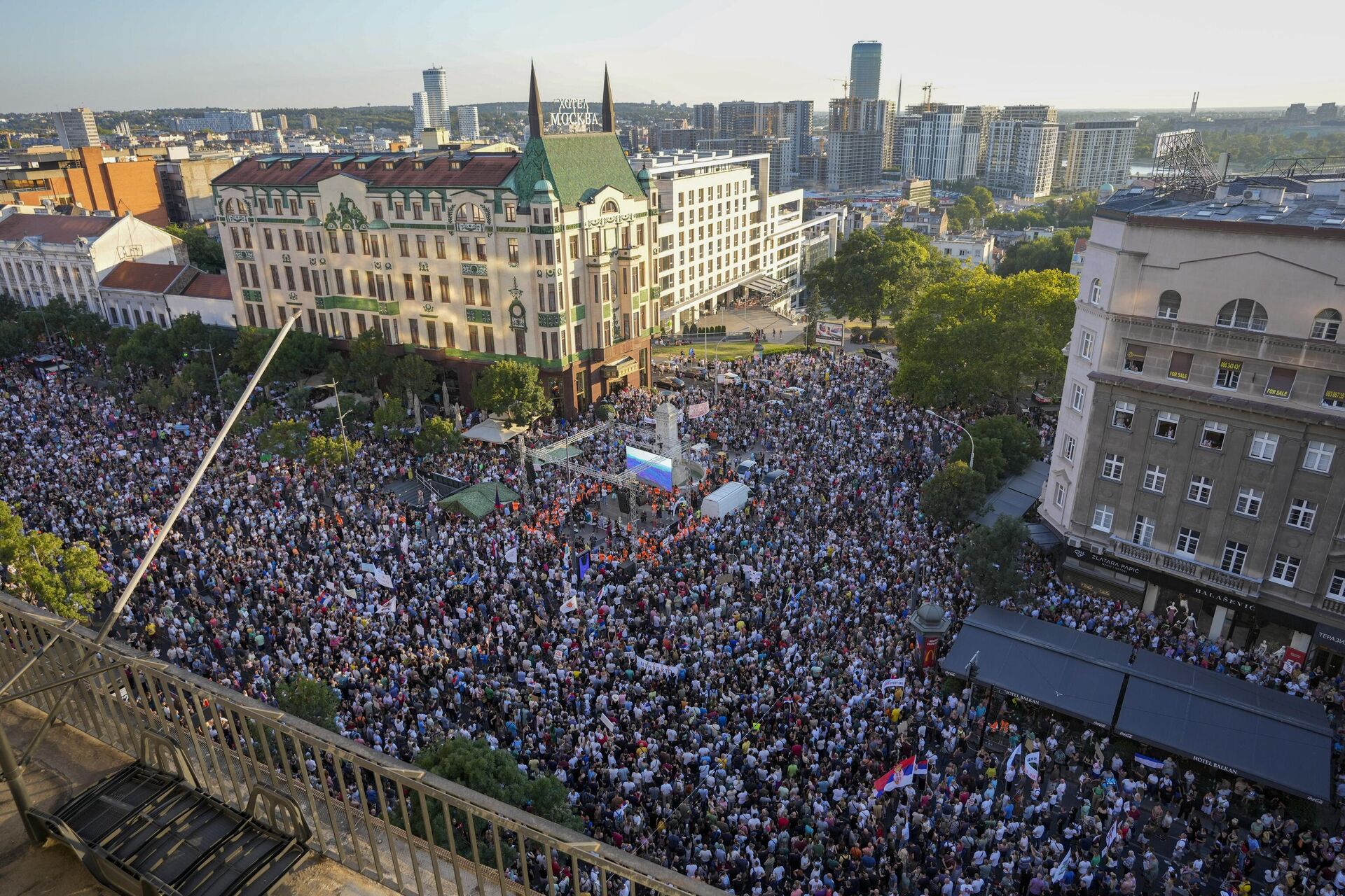 Акция протеста против добычи лития в Белграде, Сербия - РИА Новости, 1920, 20.08.2024