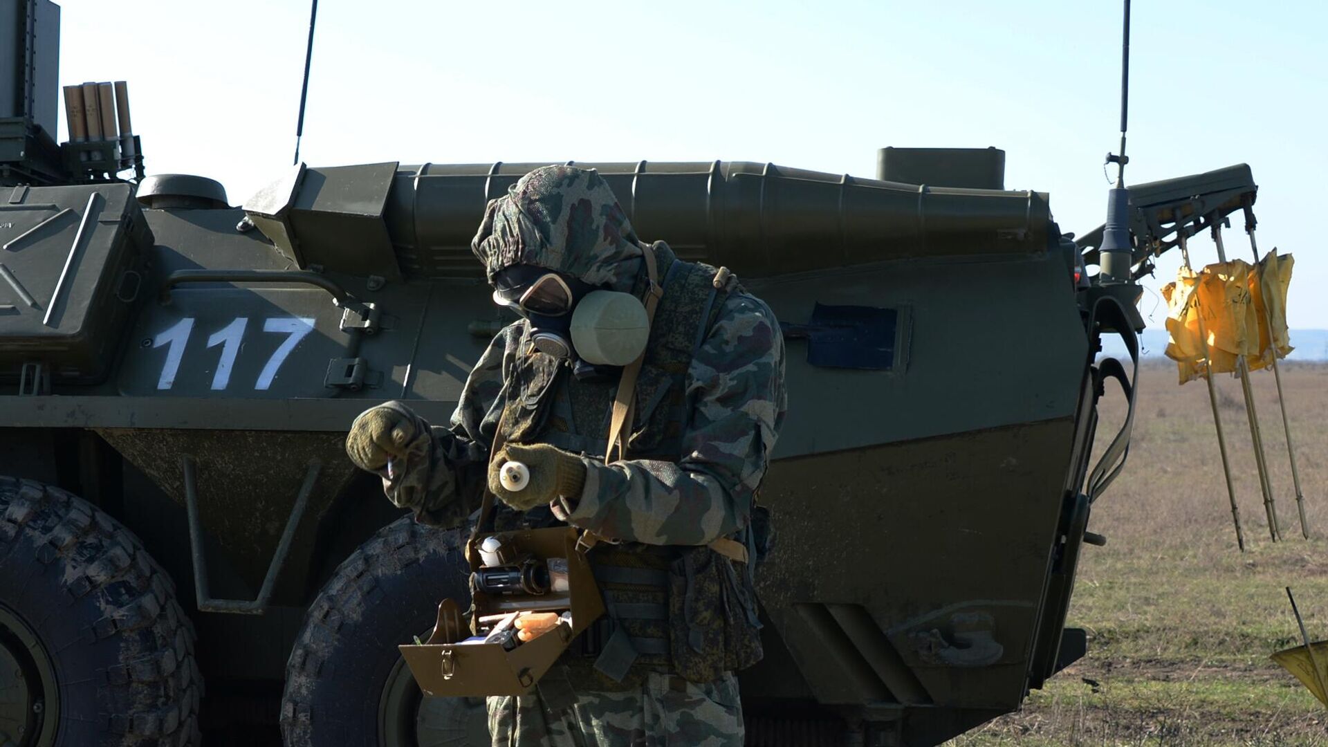 Военнослужащий войск радиационной, химической и биологической защиты РФ - РИА Новости, 1920, 07.10.2024