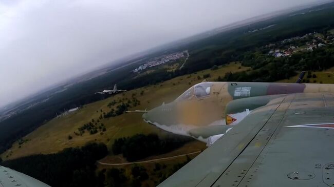 Боевой вылет Су-25 в Курской области