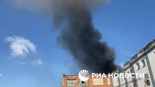 На пожаре в подмосковных Люберцах задействована авиация
