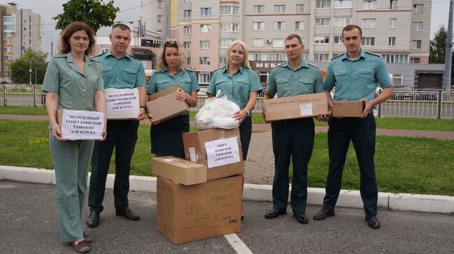 Гуманитарный груз, собранный Брянской таможней в Курскую область и медикам на херсонском направлении СВО