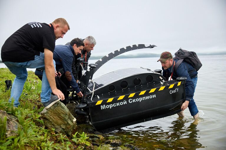 Озеро Тунайча. Проведение испытаний Морских дронов. Морской дрон Скорпион. СевГУ