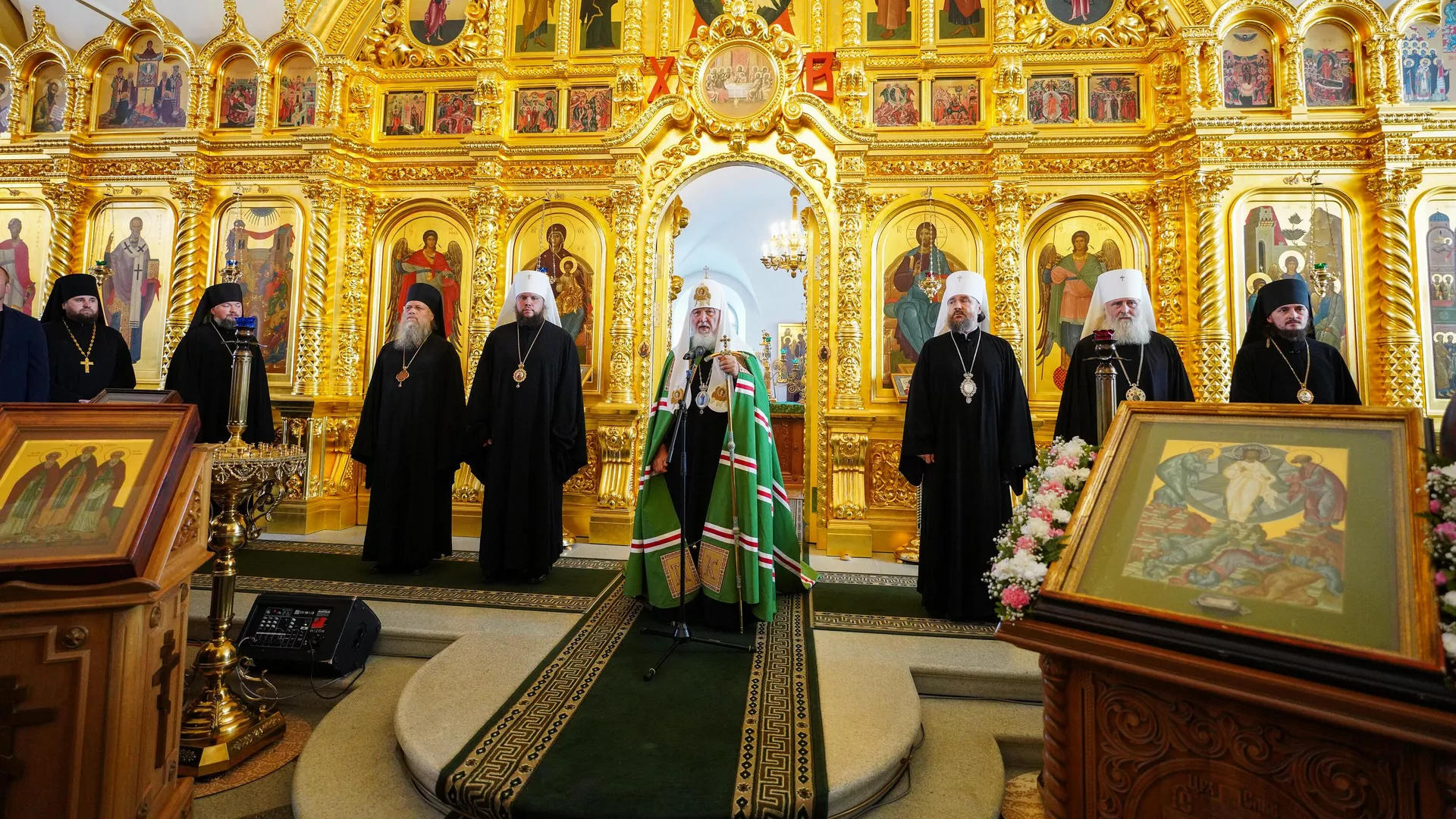 Патриарх Московский и всея Руси Кирилл в Соловецком монастыре Патриарх Московский и всея Руси Кирилл в Соловецком монастыре - РИА Новости, 1920, 20.08.2024
