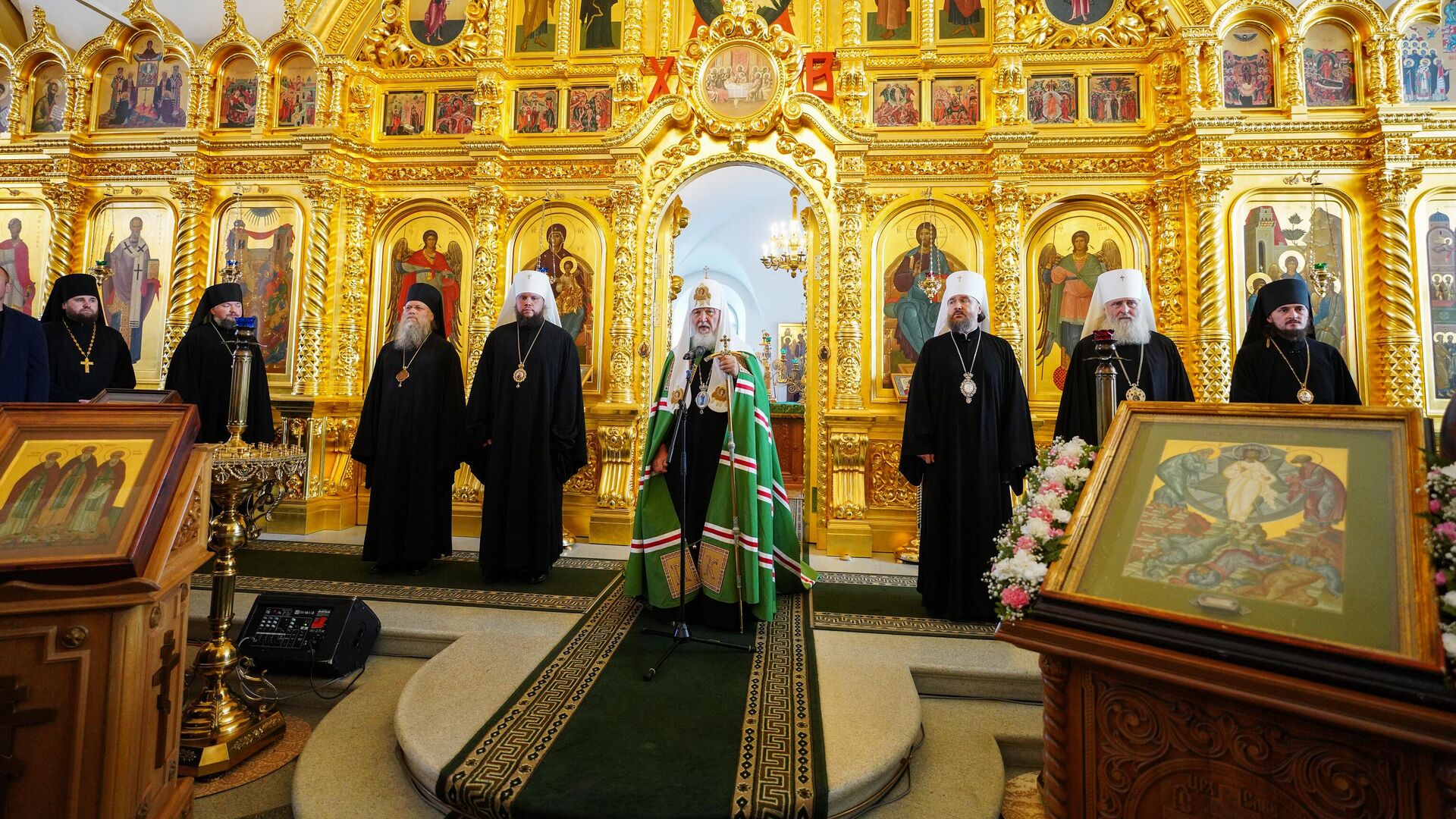 Патриарх Московский и всея Руси Кирилл в Соловецком монастыре - РИА Новости, 1920, 21.08.2024