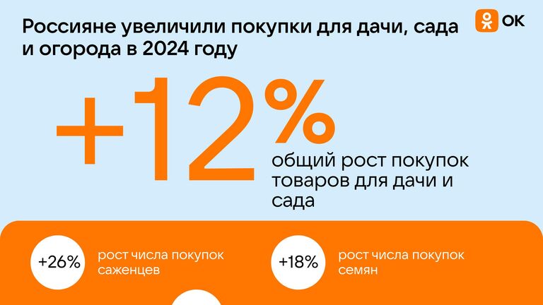 Россияне увеличили затраты на дачу, сад и огород в 2024 году