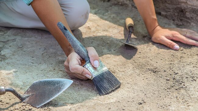 Археолог за работой  Археолог за работой