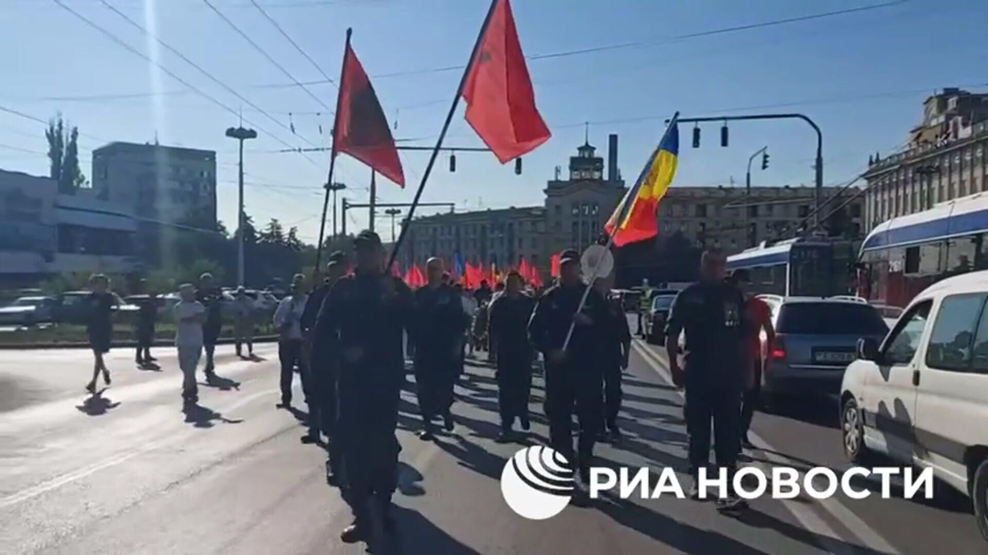 Марш, приуроченный к 80-летию освобождения Молдавии от немецко-фашистских захватчиков, в Кишиневе - РИА Новости, 1920, 23.08.2024