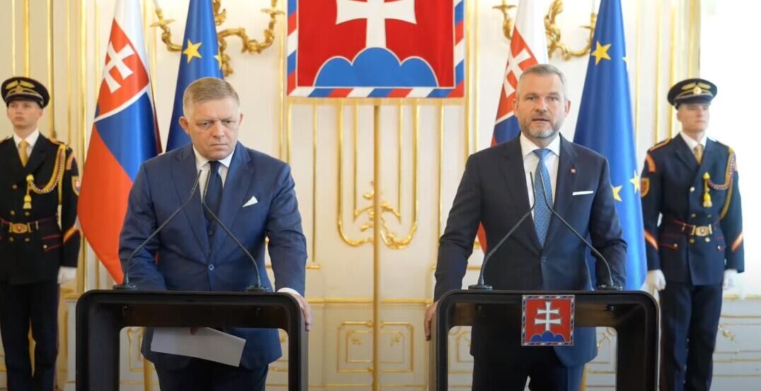Президент Словакии Петер Пеллегрини провел официальную встречу с премьером страны Робертом Фицо - РИА Новости, 1920, 30.01.2025