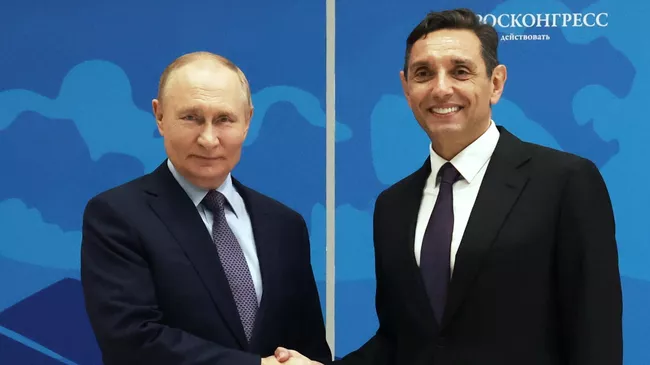 Встреча Путина с заместителем Председателя правительства Республики Сербия
