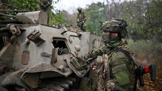 Боевая работа расчета миномета Тюльпан в зоне СВО