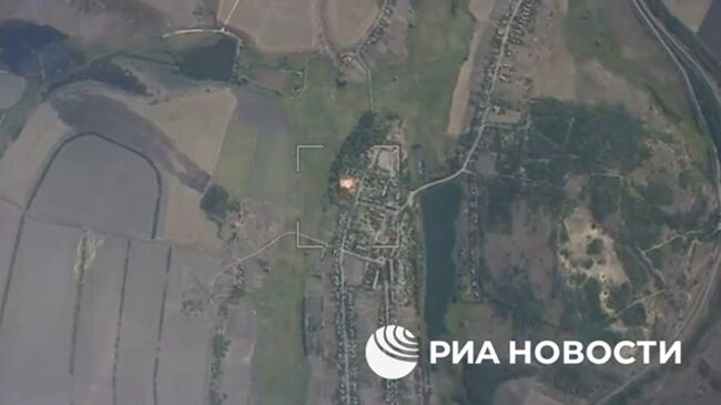 Удар по командному пункту ВСУ в районе Грушевки в Харьковской области
