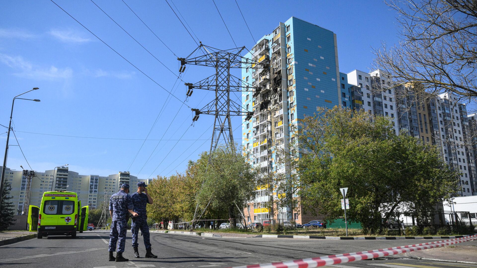 Последствия атаки БПЛА в Раменском - РИА Новости, 1920, 10.09.2024